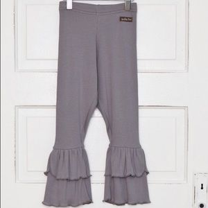 Matilda Jane Layered Ash ruffled leggings, girls 8